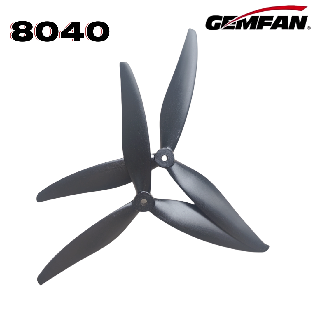 Drone Racing Motor - Gemfan 8040 8X4X3 3-blade 8 بوصة