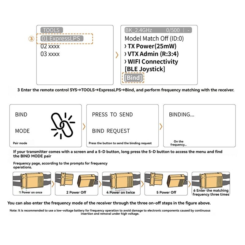Drone Racing Receiver - جهاز استقبال BEDW-Gemini RX ثنائي النطاق