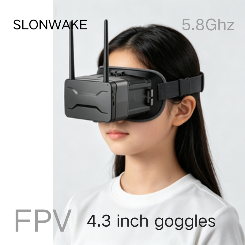 Drone Racing Goggles - نظارات FPV بتردد 5.8 جيجاهرتز، شاشة