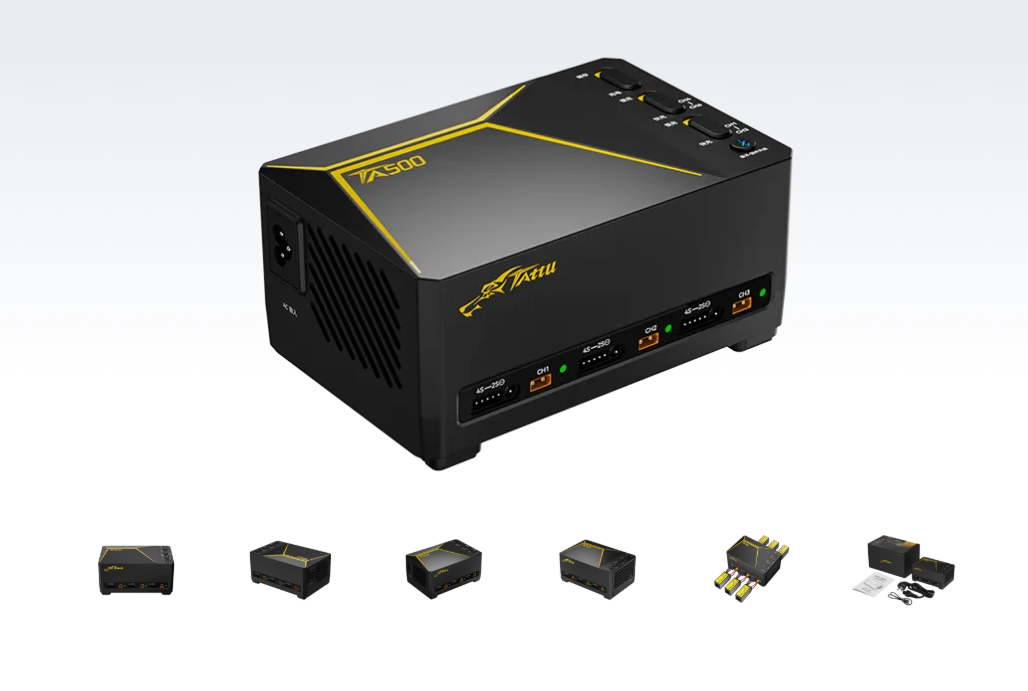 شاحن TATTU TA500 ذكي بـ 6 قنوا - مراجعة Drone Racing Charger وسعره