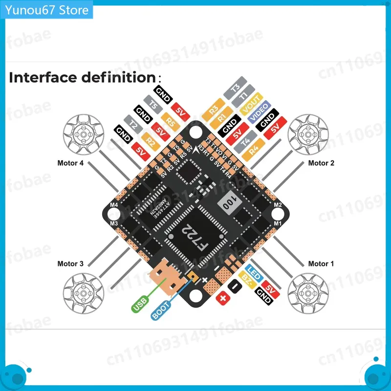 وحدة تحكم طيران GEPRC GEP-F722 - مراجعة Drone Racing Esc وسعره