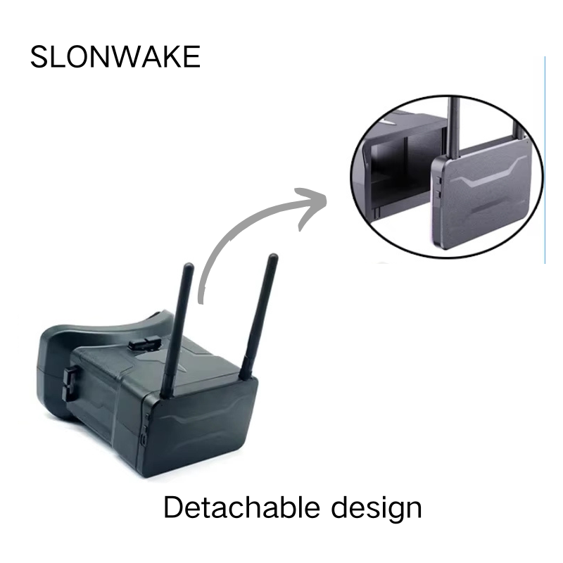 نظارات FPV بتردد 5.8 جيجاهرتز، - مراجعة Drone Racing Goggles وسعره