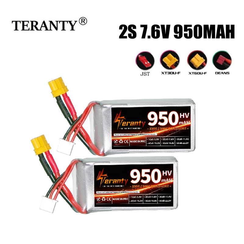 بطارية تيرانتي 2S HV 7.6V 950m - مراجعة Drone Racing Charger وسعره